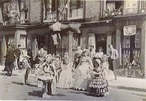 Coronation street party, 1953.