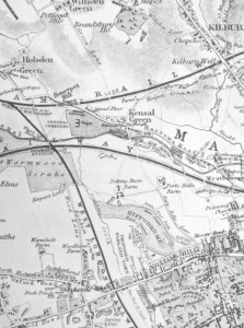 Map of Kensington by B.R. Davies, 1841